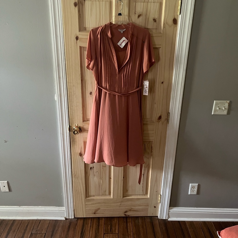Nanette Lepore Terracotta Midi Dress